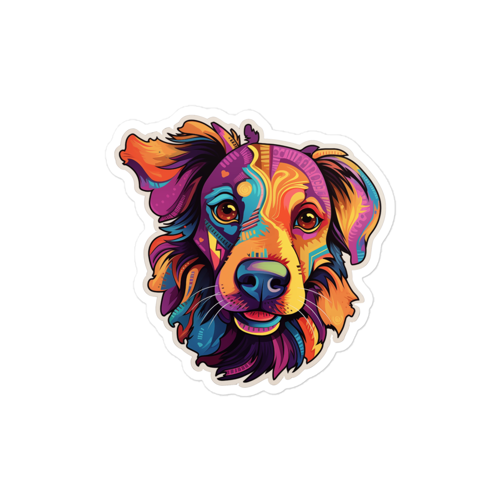 Bubble-free stickers Vivid Pooch