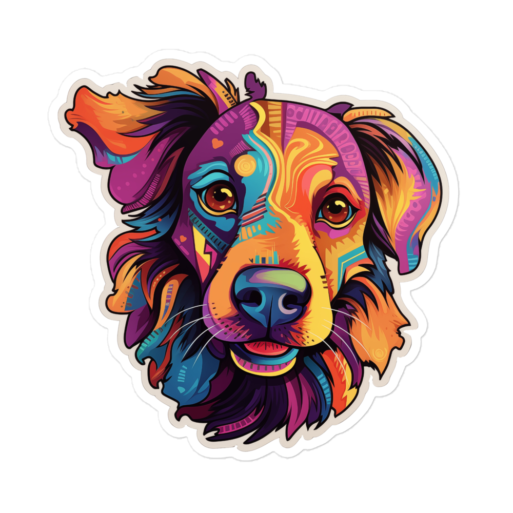 Bubble-free stickers Vivid Pooch