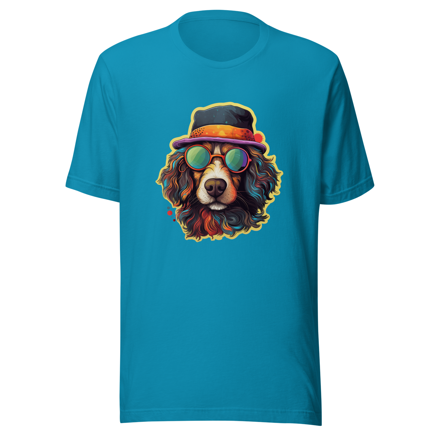 Unisex t-shirt "Cool Canine Capers: Suave Dog with Sunglasses"
