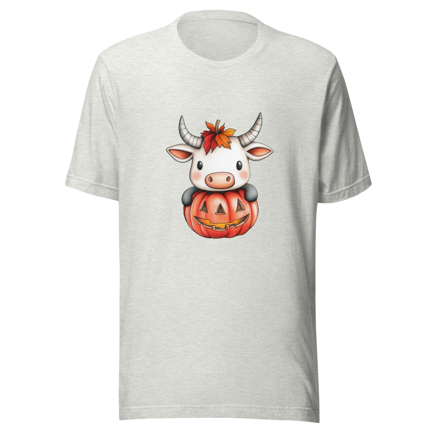 Unisex t-shirt "Moo-lloween Surprise: The Pumpkin Cow"