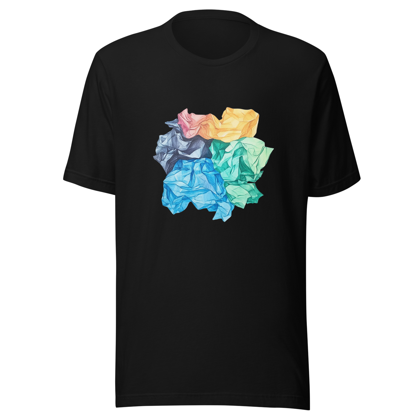 Unisex t-shirt "Crumpled Colors"