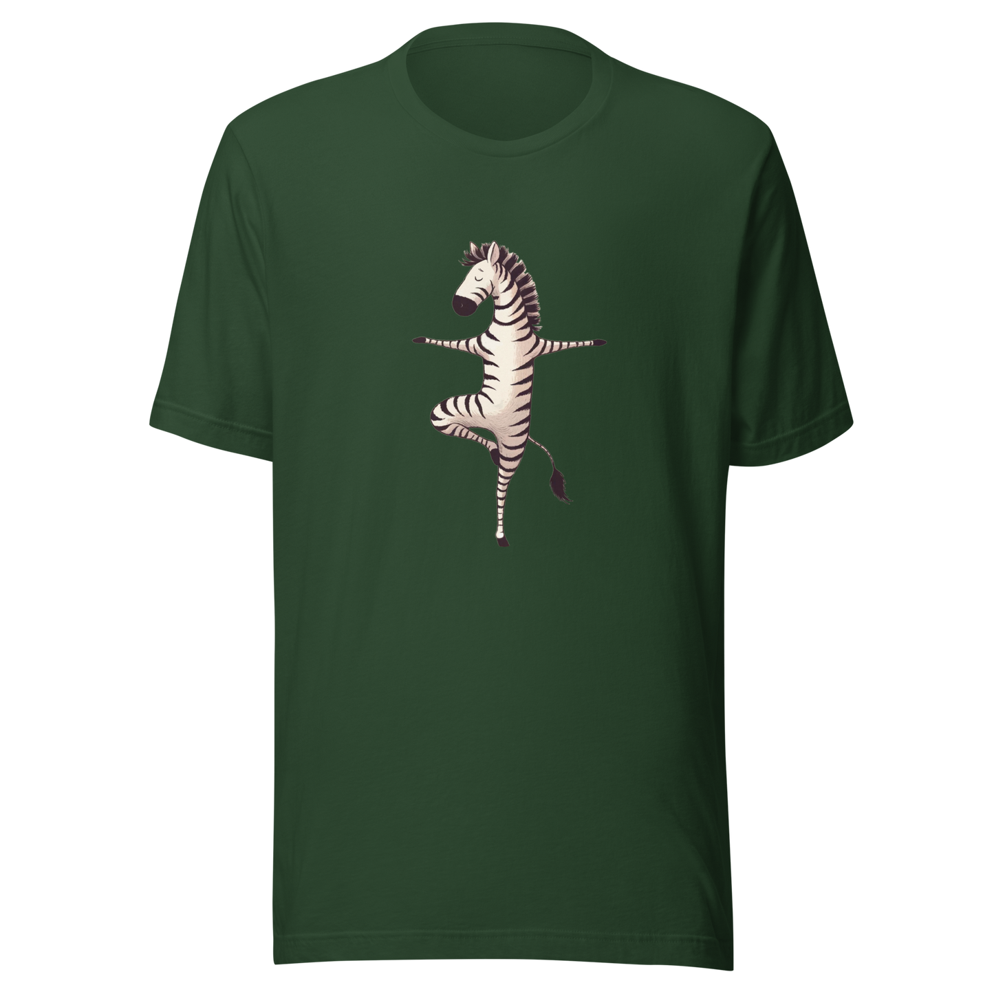 Unisex t-shirt Yoga Zebra