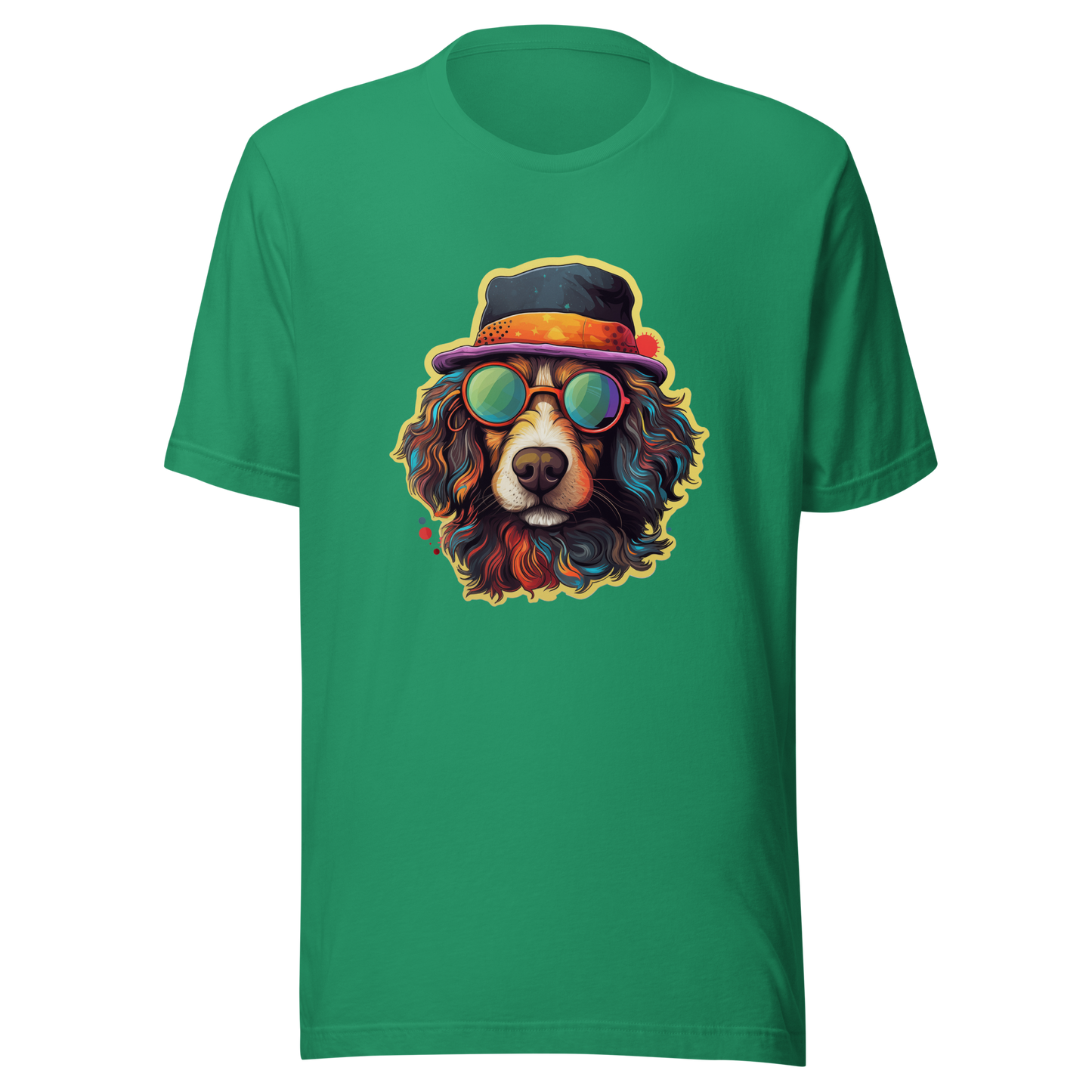 Unisex t-shirt "Cool Canine Capers: Suave Dog with Sunglasses"