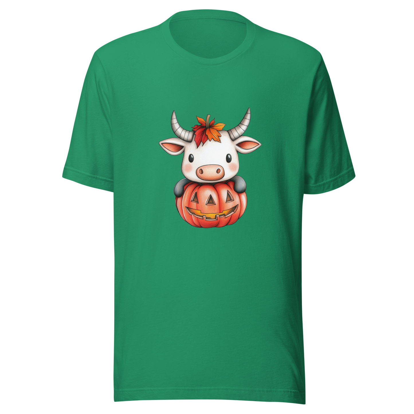Unisex t-shirt "Moo-lloween Surprise: The Pumpkin Cow"