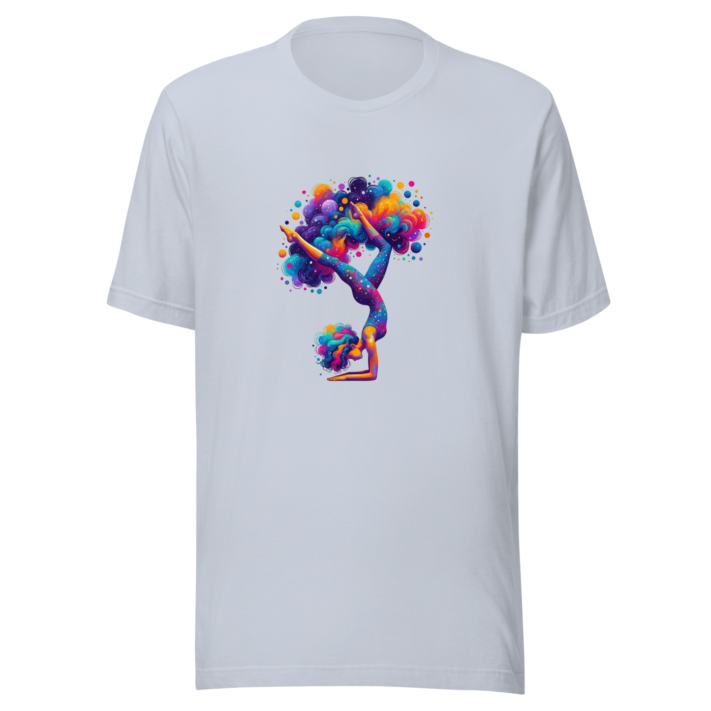 Unisex Graphic t-shirt "Stellar Asana: Cosmic Yoga Pose"