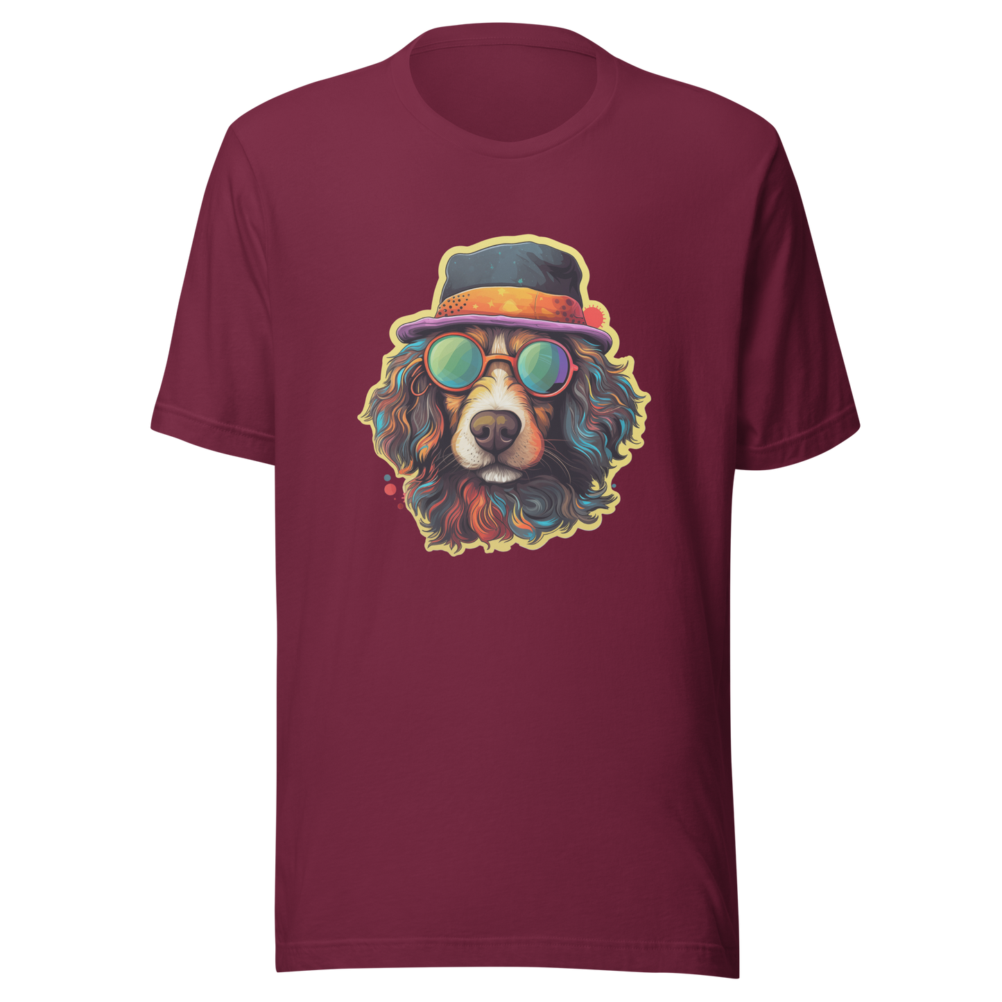 Unisex t-shirt "Cool Canine Capers: Suave Dog with Sunglasses"