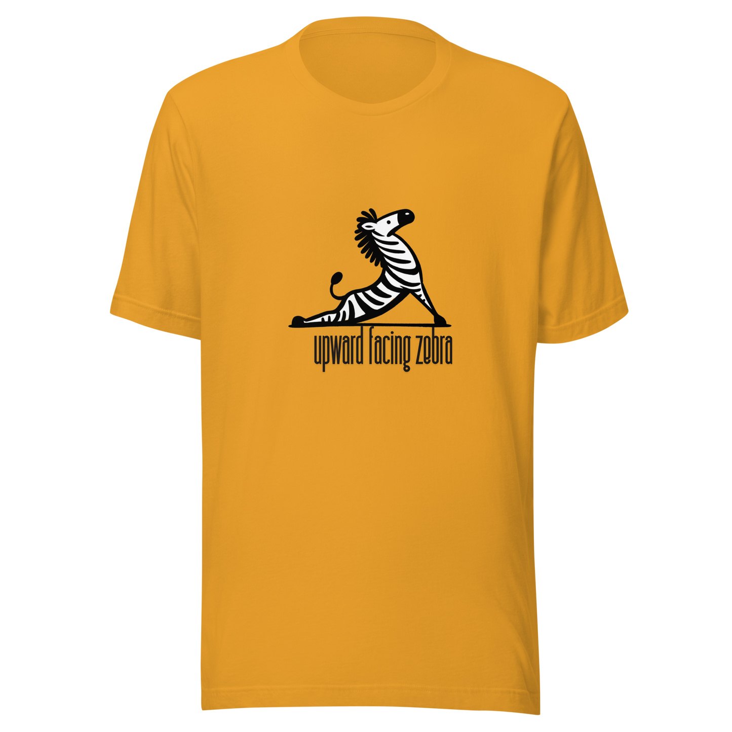 Unisex t-shirt Upward facing Zebra