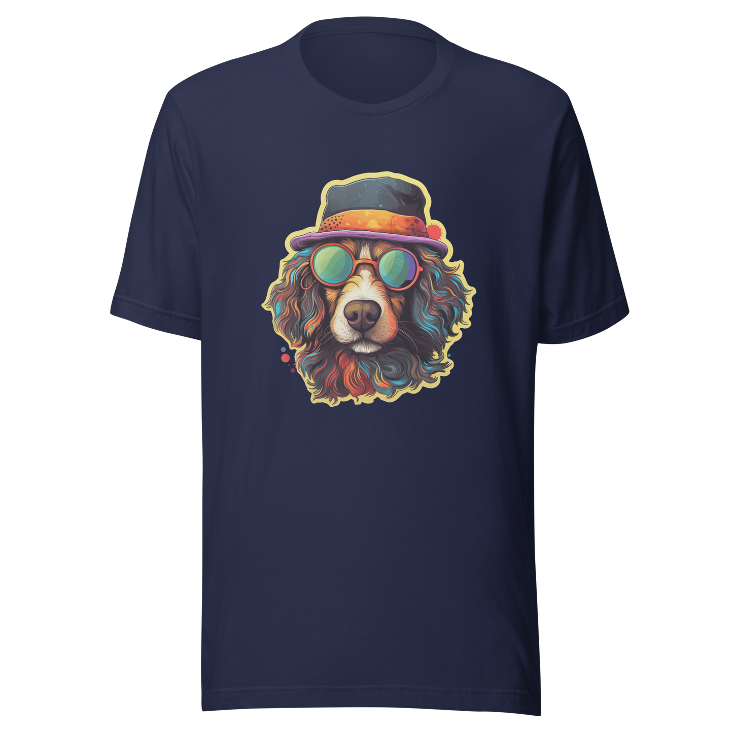 Unisex t-shirt "Cool Canine Capers: Suave Dog with Sunglasses"