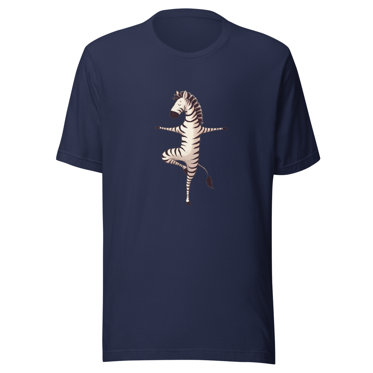 Unisex t-shirt Yoga Zebra