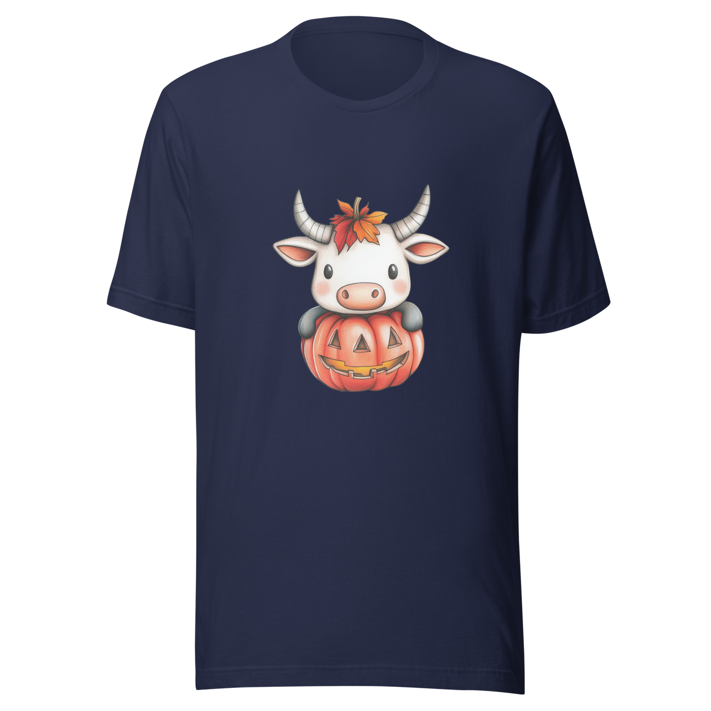 Unisex t-shirt "Moo-lloween Surprise: The Pumpkin Cow"