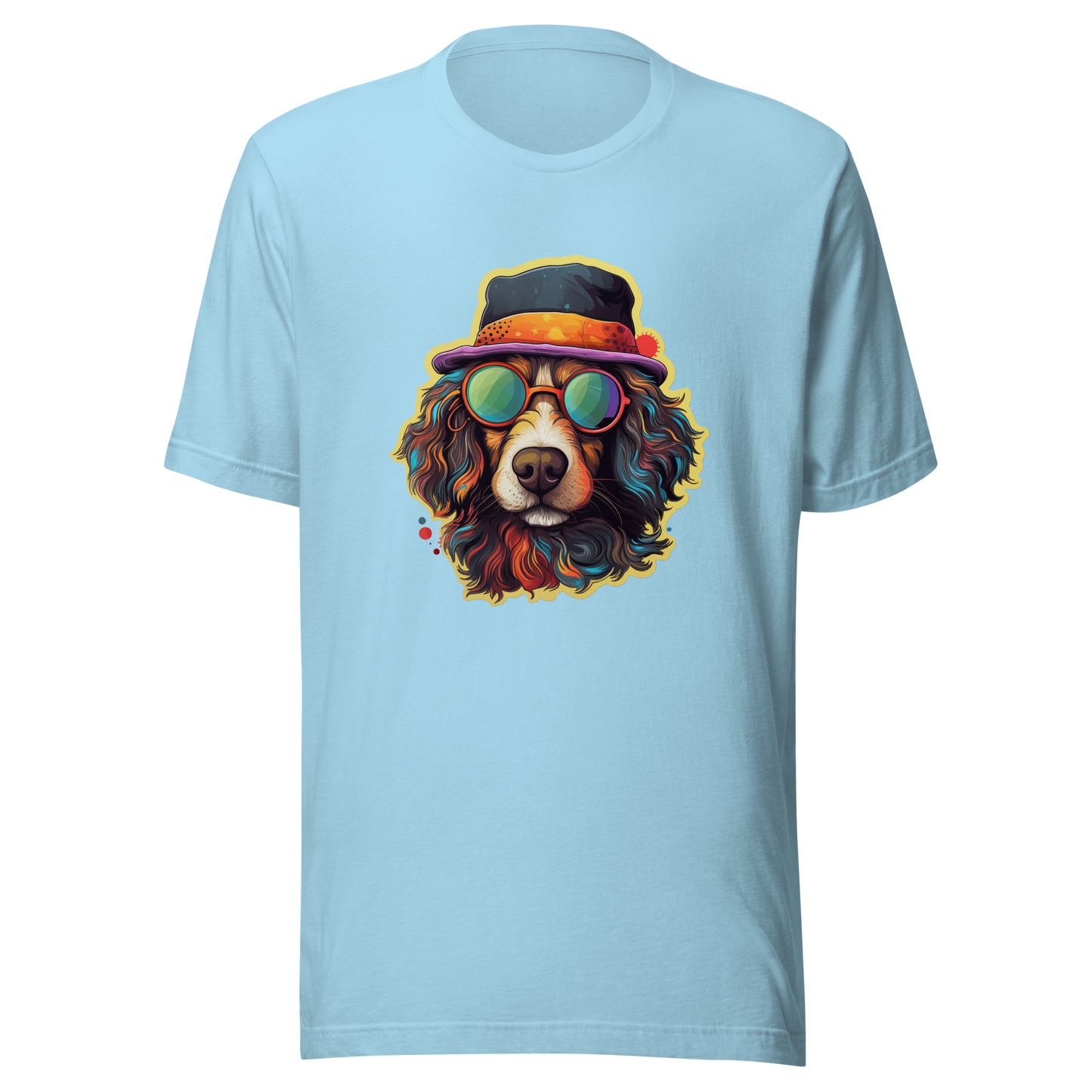 Unisex t-shirt "Cool Canine Capers: Suave Dog with Sunglasses"