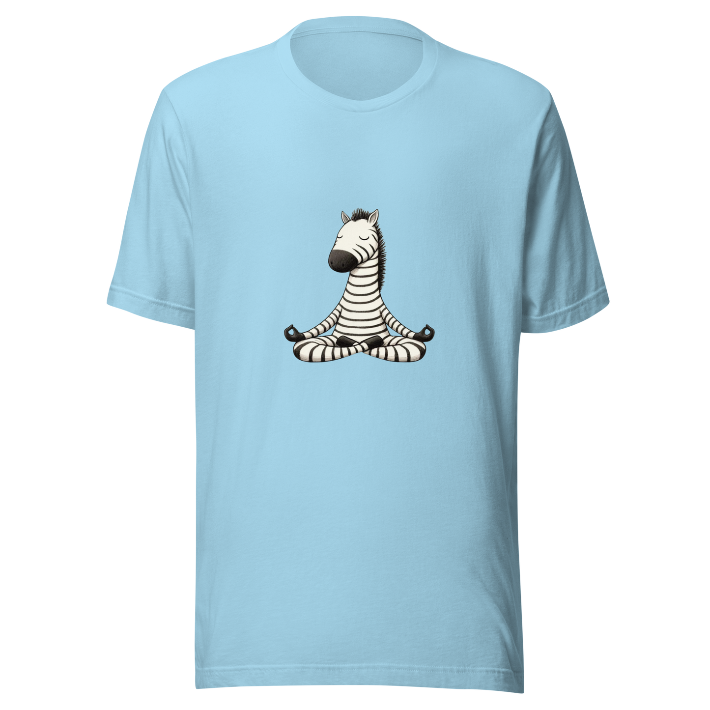 Unisex t-shirt Zen yoga Zebra