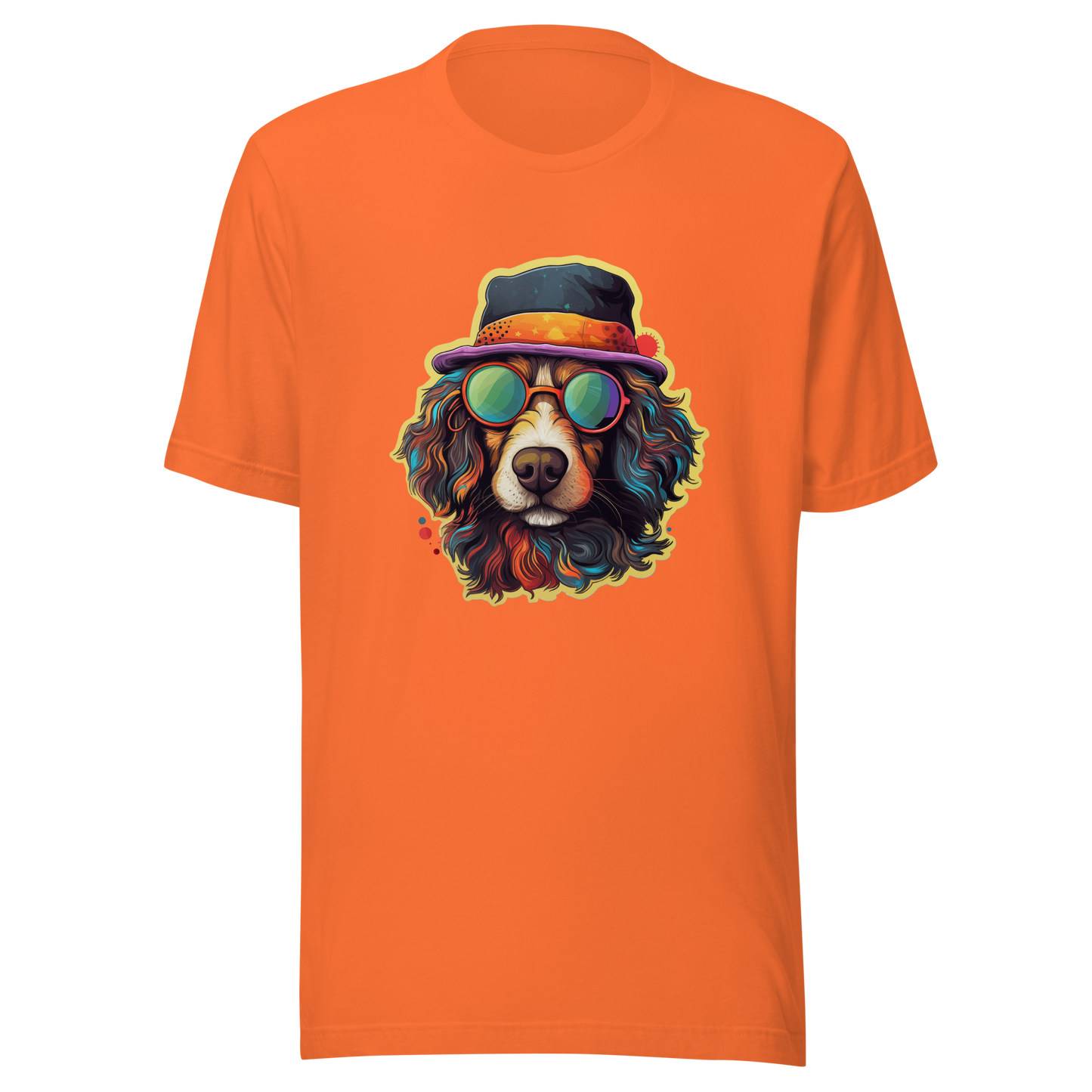 Unisex t-shirt "Cool Canine Capers: Suave Dog with Sunglasses"