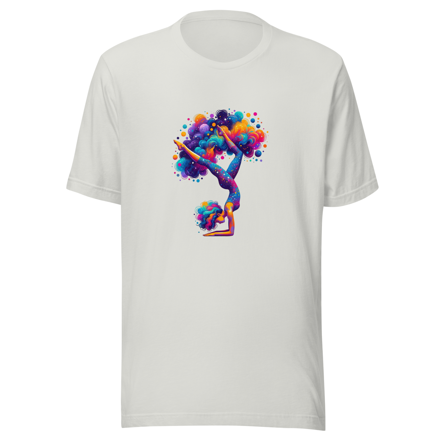 Unisex Graphic t-shirt "Stellar Asana: Cosmic Yoga Pose"