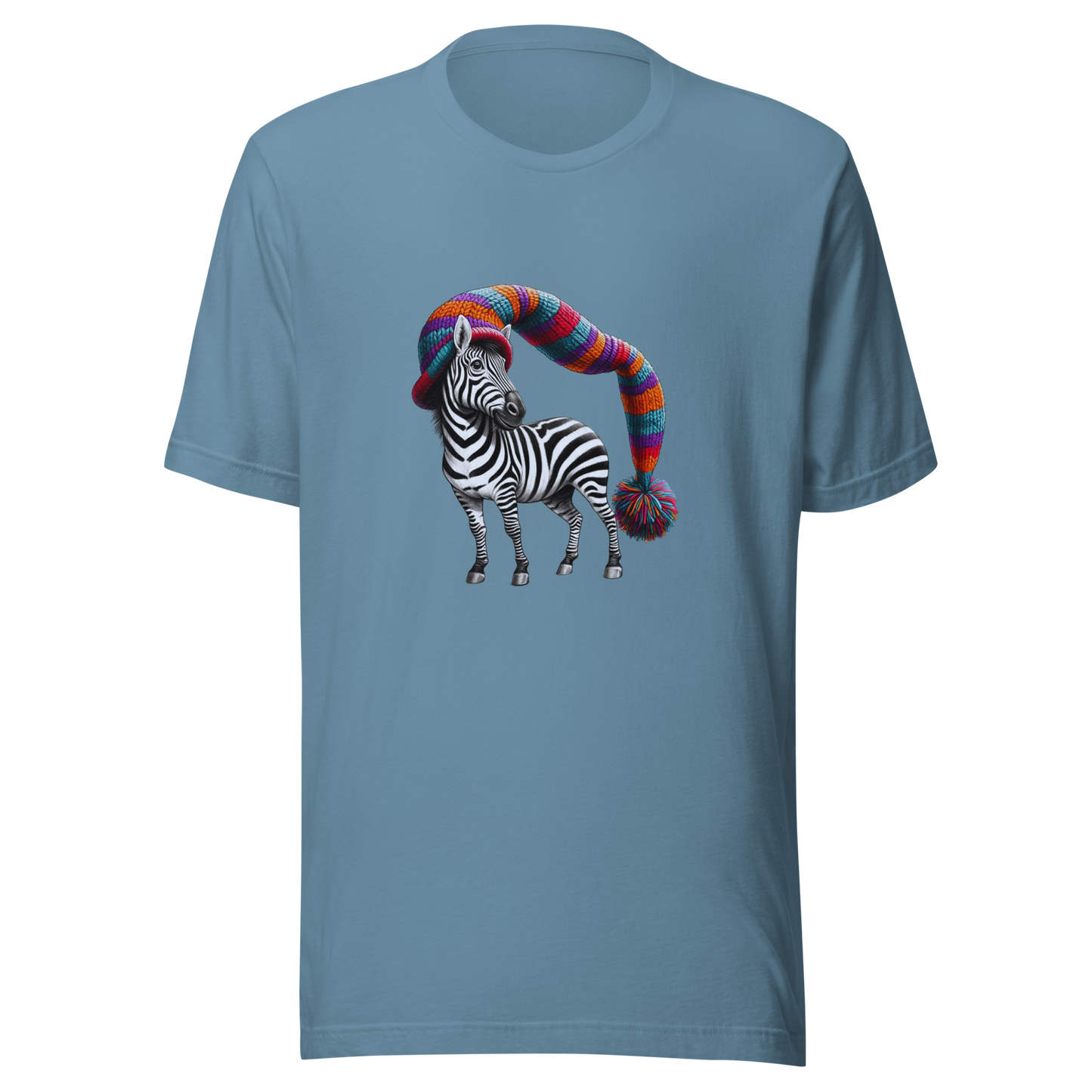 Unisex t-shirt with stylish zebra