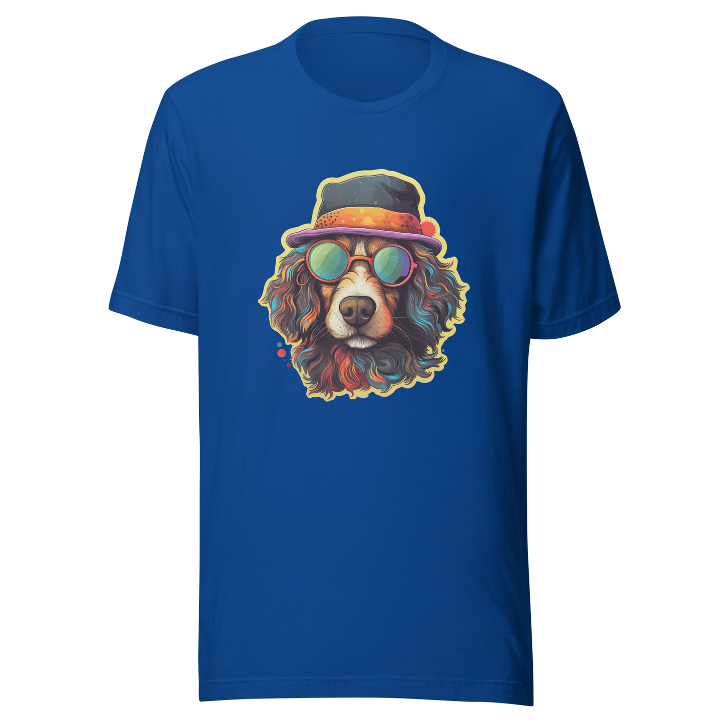 Unisex t-shirt "Cool Canine Capers: Suave Dog with Sunglasses"