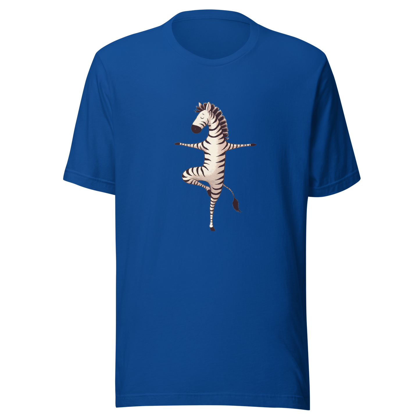 Unisex t-shirt Yoga Zebra