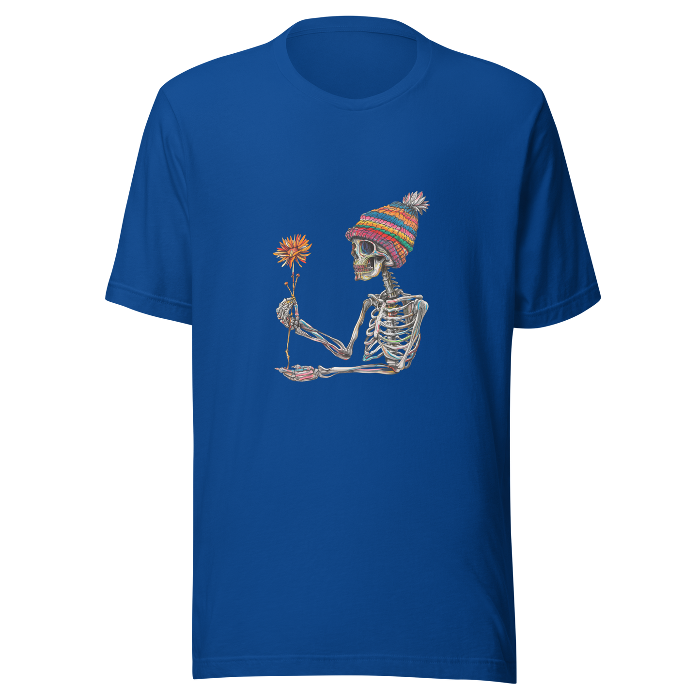 Unisex t-shirt "Skeleton Flower Power"