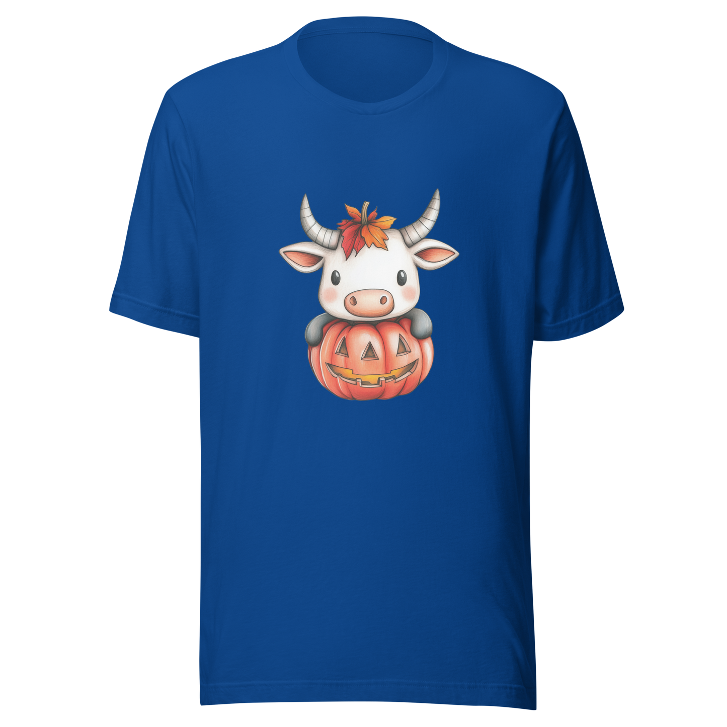 Unisex t-shirt "Moo-lloween Surprise: The Pumpkin Cow"