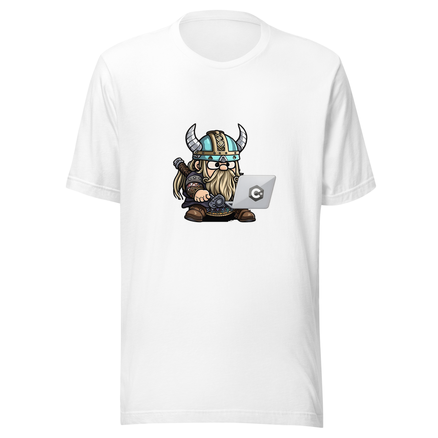 Unisex t-shirt with viking-programmer: Valhalla Debugging Squad