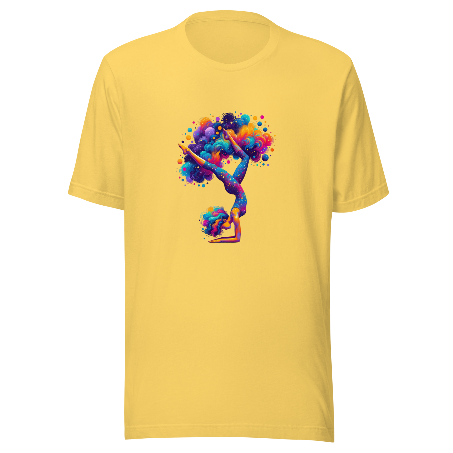 Unisex Graphic t-shirt "Stellar Asana: Cosmic Yoga Pose"