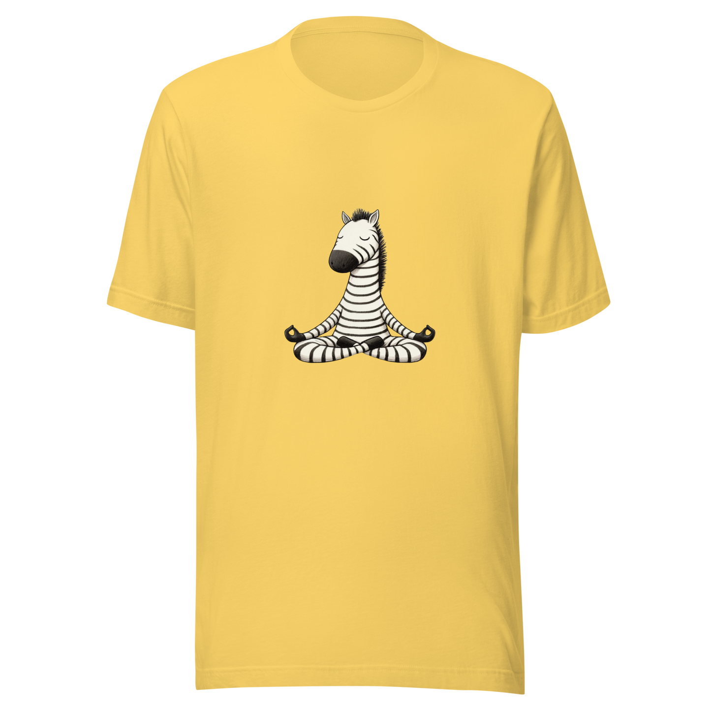 Unisex t-shirt Zen yoga Zebra