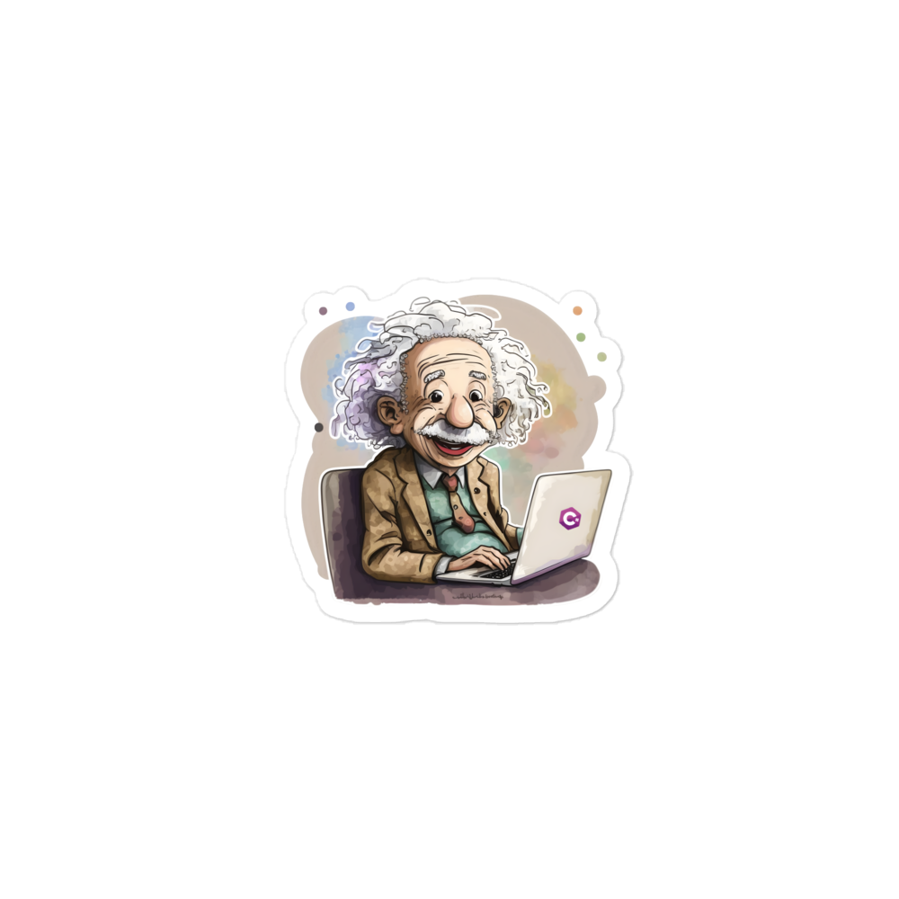 Bubble-free stickers, einstein programmer
