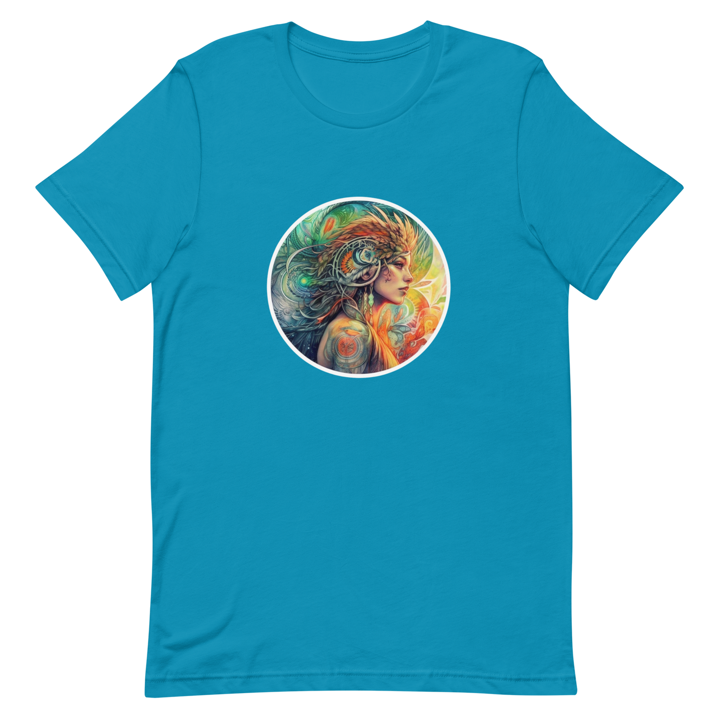 Unisex t-shirt with beautiful phoenix-woman