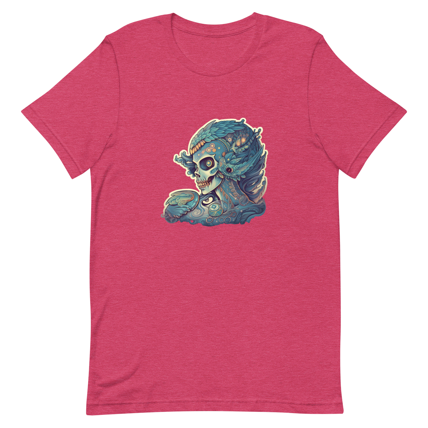 Unisex t-shirt for Halloween with female skull