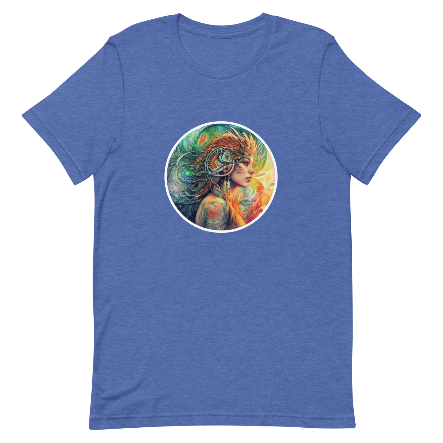 Unisex t-shirt with beautiful phoenix-woman