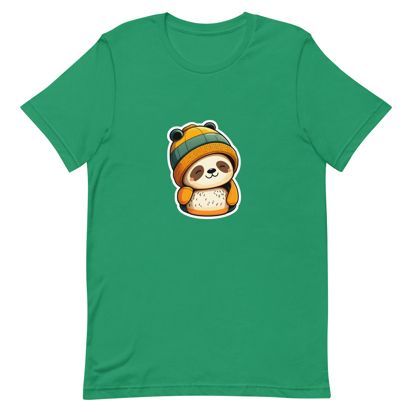 Unisex t-shirt with cute panda in the hat