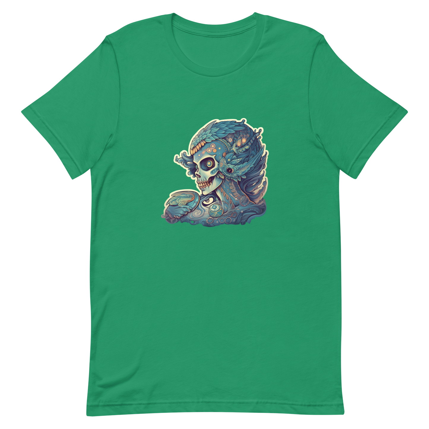 Unisex t-shirt for Halloween with female skull