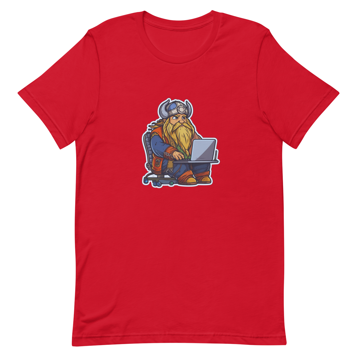 Unisex t-shirt with viking-programmer