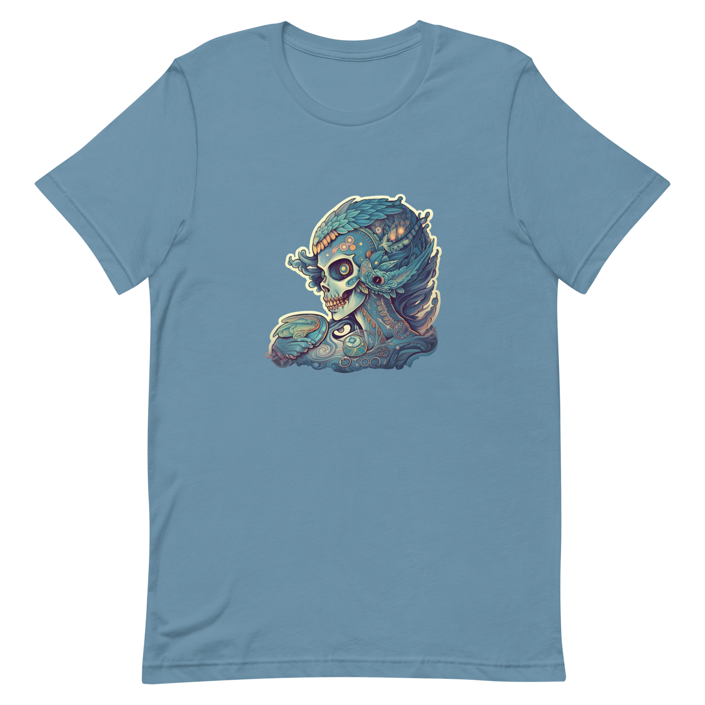 Unisex t-shirt for Halloween with female skull