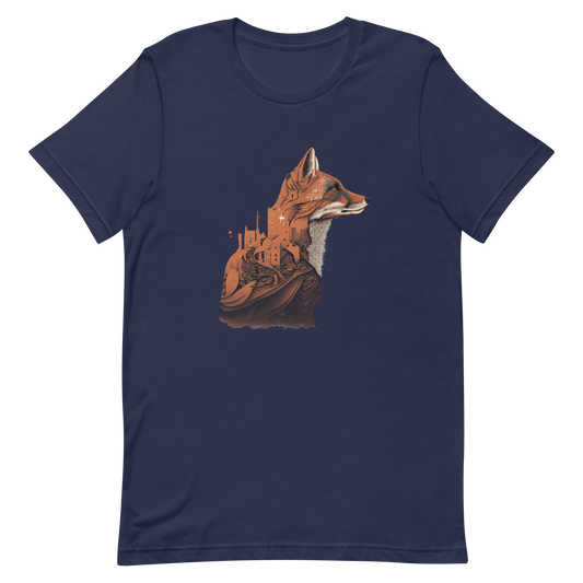 Unisex t-shirt with fox in urban style